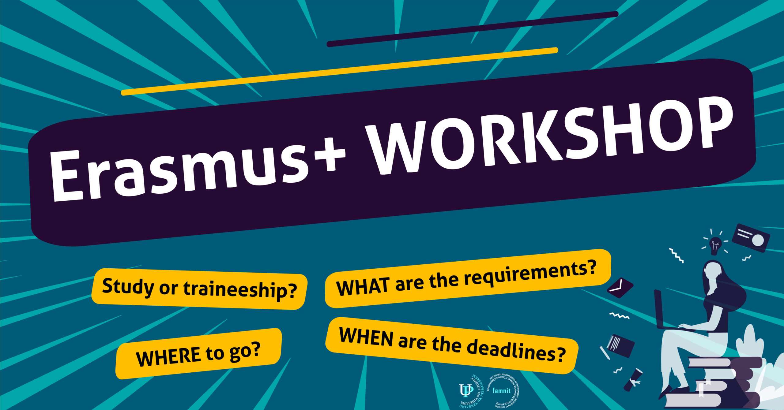 Vabilo na Erasmus+ delavnico / Invitation to the Erasmus+ workshop