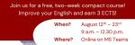 Univerza Saarland ponuja dva brezplačna intenzivna jezikovna tečaja: s francoščine in angleščine// Saarland University is offering two intensive language courses free of charge: one in French and one in English