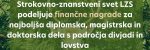 LZS podeljuje finančne nagrade za najboljša diplomska, magistrska in doktorska dela s področja divjadi in lovstva